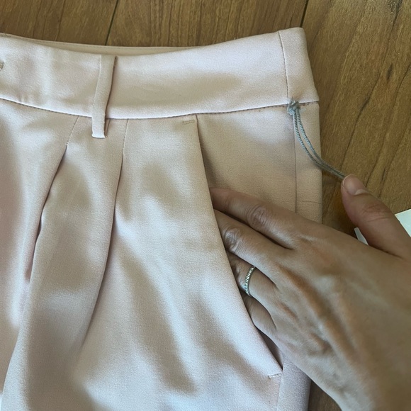 NWT A New Day Women's Pants Size 14 High-Rise Relaxed Fit Tapered Ankle Tan Pink - Picture 4 of 10